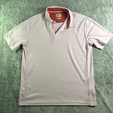 Quiksilver Waterman Light Pink Polo Shirt Performance Golf Athletic XL