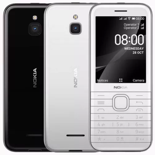 Original Nokia 8000 4G 2020 Dual Sim Unlocked Cell Phone 4GB ROM KaiOS GPS WIFI - Afbeelding 1 van 11