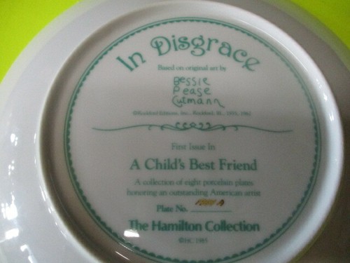 COLLECTOR PLATE - IN DISGRACE - #1025 - Picture 3 of 6