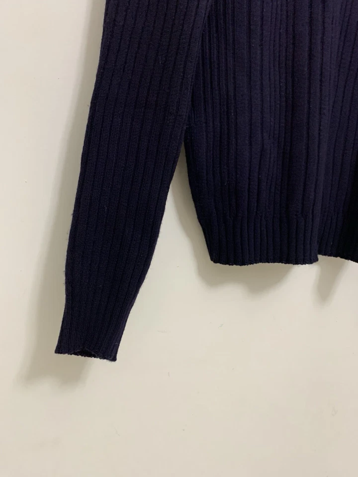 Suéter DOLCE GABBANA Azul Talla L Grueso Manga Larga Hecho en Italia #Z18 Foto 2 de 4