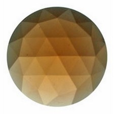 Stained Glass Supplies - JEWEL-25mm ROUND-PEACH 35608
