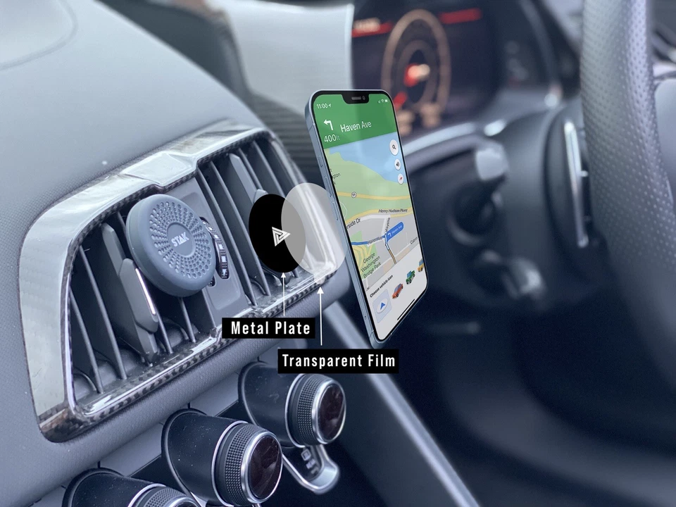 Universal In Car Magnetic Phone Holder For Air Vent Smartphones iPhone & Android - Image 4 of 4