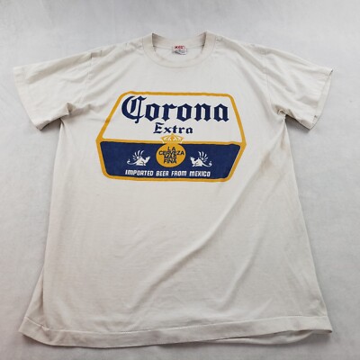 Corona Extra Beer T Shirt Men M Vintage 80's  Single Stitch BYC 