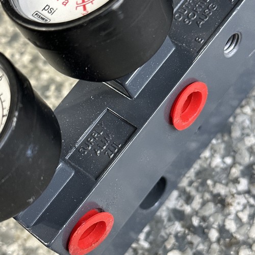 NEW FISHER PRESSURE GAUGE 0-30 PSI 0-2 2.5" FACE BAR AIR CLUSTER - Picture 4 of 4