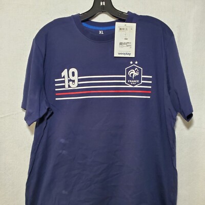フランス代表 BENZEMA 19番 シャツ Lサイズ Karim Benzema Shirt France FFF #19 Mens Extra Large Short