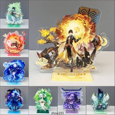 Anime Genshin Impact Xiao Furina Cosplay Acrylic Desktop Stand Figure Decor 18cm