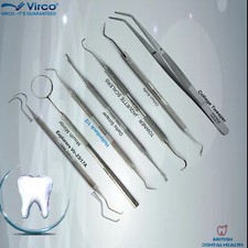 Zahnuntersuchung Zahnreinigungsset Zahnscaler Schaber Pinzette Entdecker