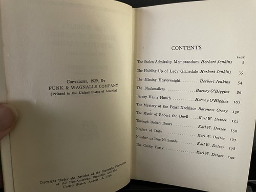 The World’s Best 100 Detective Stories Ed. Eugene Thwing 1929 Vol. 3 , 8 & 10 - Picture 5 of 5