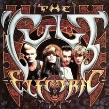 The CULT Electric BANNER HUGE 4X4 Ft Tapestry Fabric Poster Flag album cover art