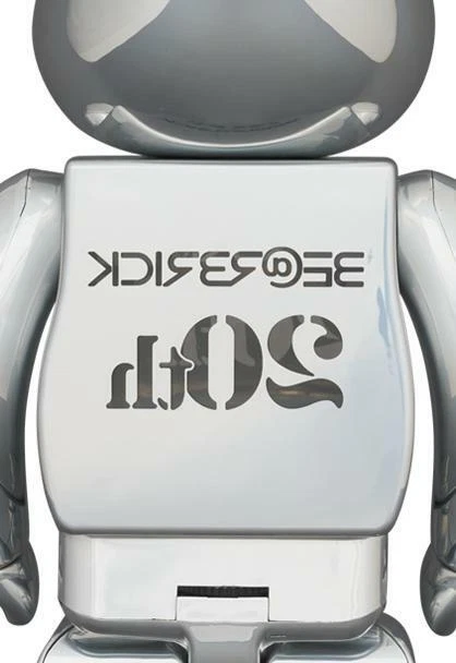BE@RBRICK 20th Anniversary DEEP CHROME 400% Bearbrick Medicom Toy