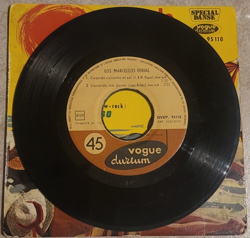 Los Marcellos Ferial & Nini Rosso 45 (EP) PS Cuanda Calienta El Sol ITALY D2 - Picture 3 of 4