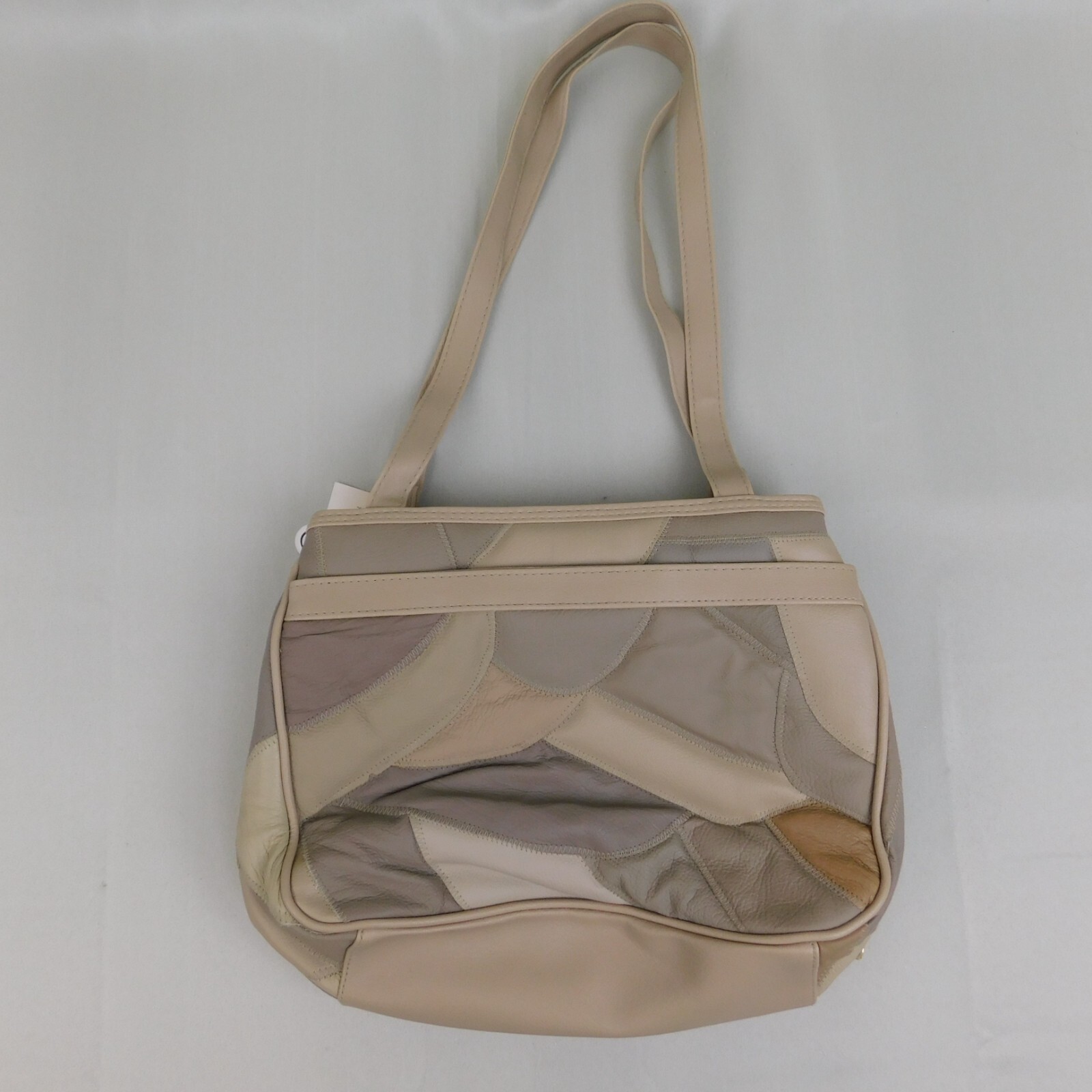 Vintage 90s NOS Simply Basic Patchwork Leather Sh… - image 5