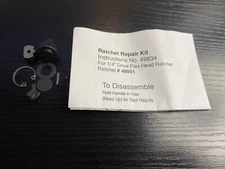 Ratchet Repair Kit No. 49834 For Thin 1/4" Drive Flex Head Ratchet No. 44951