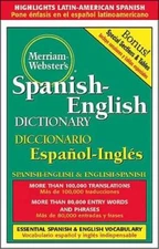 Merriam-Websters Spanish-English Dictionary - Hardcover - VERY GOOD