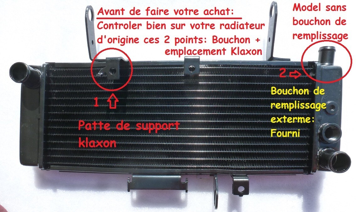 Radiateur eau SV 650S à haute dissipation thermique SV650 S 2004 neuf