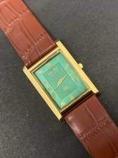 Green Gold Vintage Seiko Slim Quartz men's Wrist Watch - FREE SHIPPING