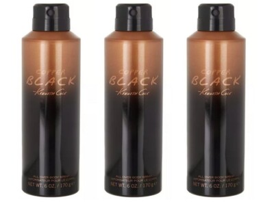 LOT OF 3 COPPER BLACK by Kenneth Cole for Men All Over Body Spray 6 oz 170 g NEW