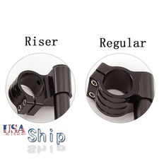 USA Clipons Fork Handle Bar Bracket Mount Stand Clamp Riser Regular 36-54MM CNC