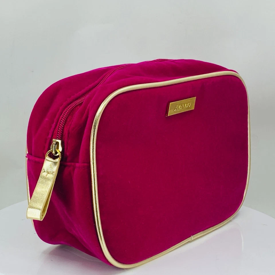 SHISEIDO VELVET Bolsa de Maquillaje Cosméticos Artículos de Aseo Bolsa con Cremallera ~ NUEVO Foto 2 de 4