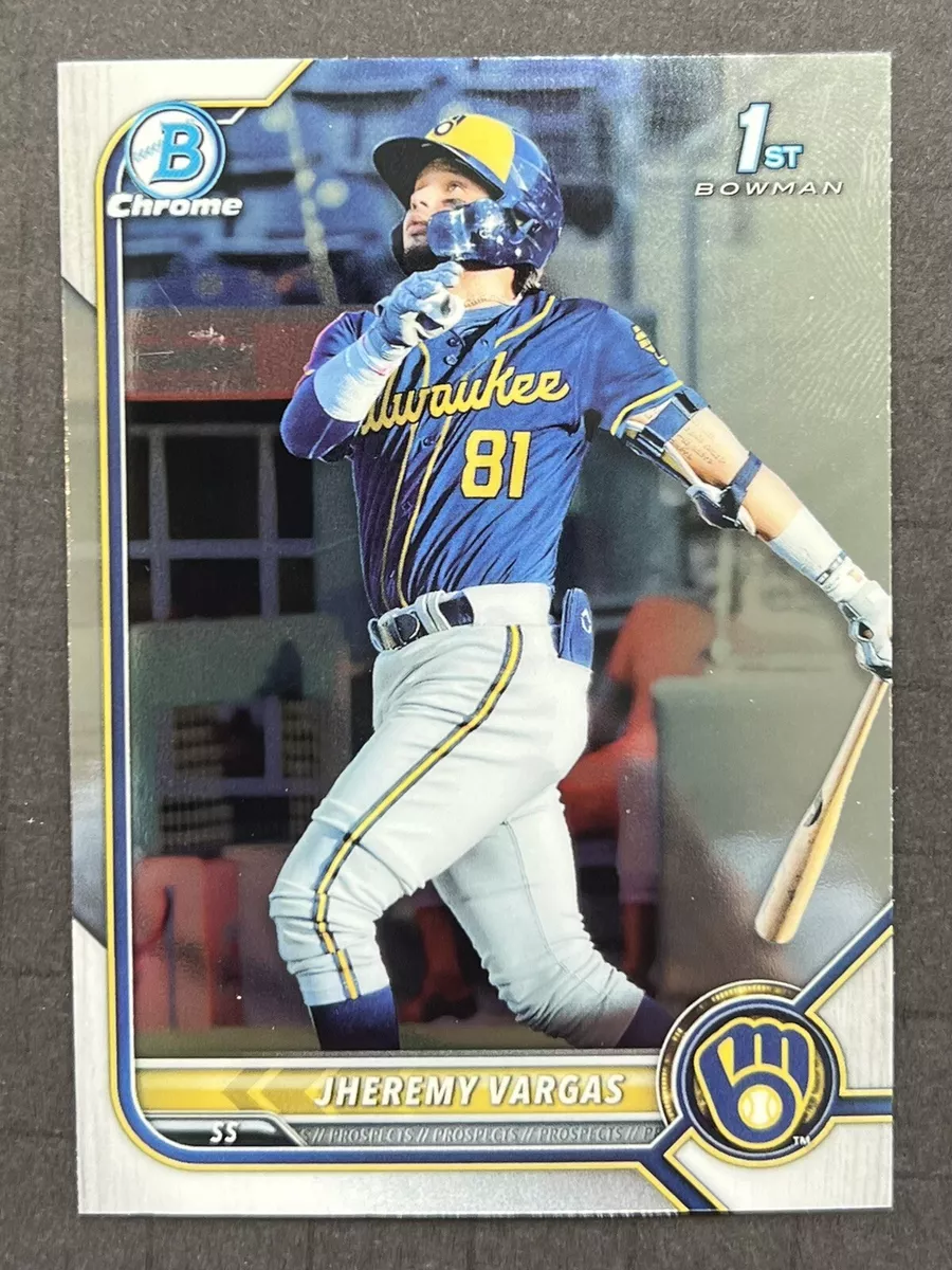 2022 Bowman Jheremy Vargas /5 プロスペクト 1st - スポーツ選手