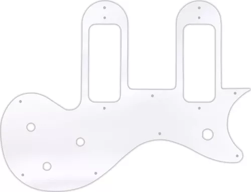 WD Custom Pickguard For Gibson Melody Maker Special With P-90 Pickups #45 Cle...