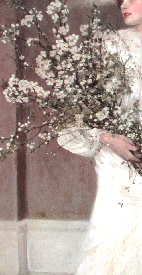 *Bildnis einer jungen LADY* PRINT/Druck "SPRING" nach d Künstler SIR JOHN LAVERY - Bild 4 von 4