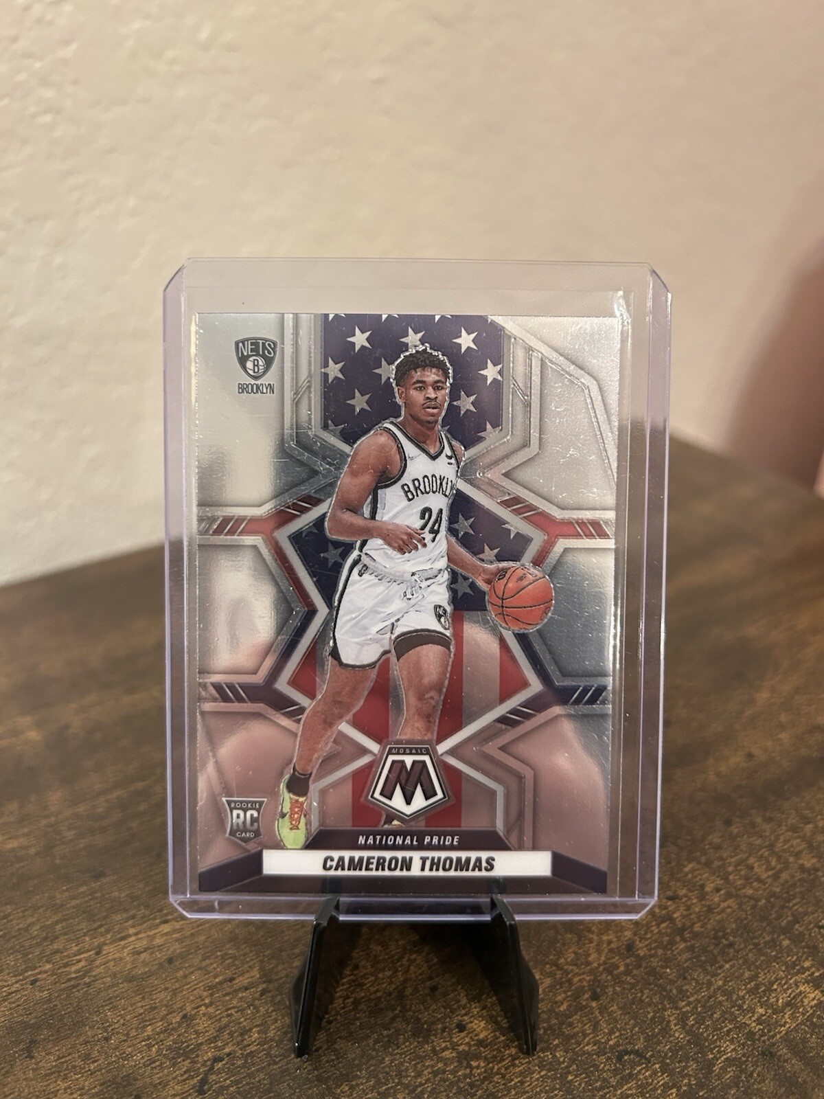 2021-22 Panini Mosaic - National Pride Silver Prizm #255 Cameron Thomas (RC)