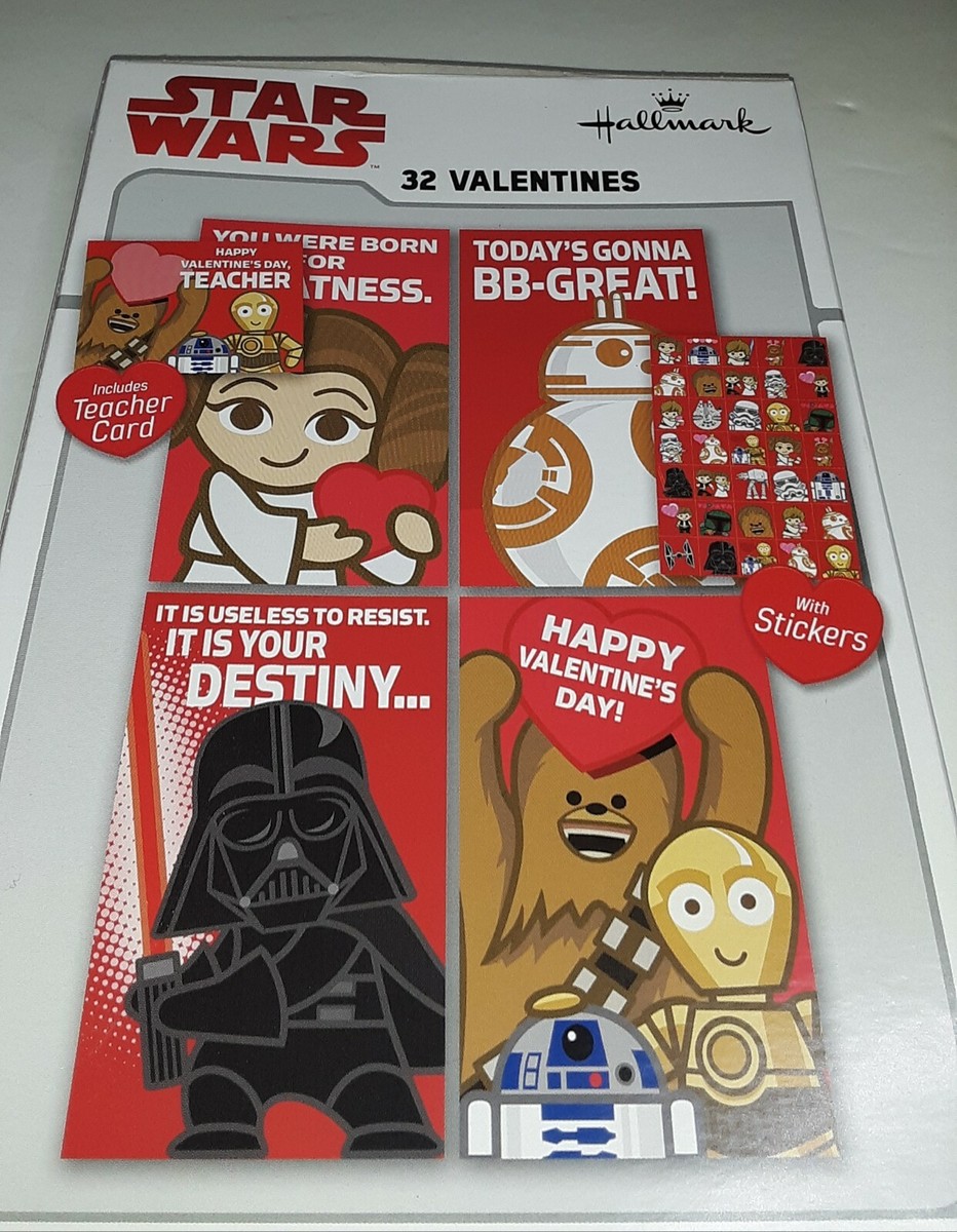 Star Wars Valentine Star Wars Yoda Valentine's Day Card Darth Vader
