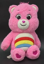 Care Bears Unlock the Magic Cheer Bear 14" Plush Pink Rainbow Stuffed Animal 