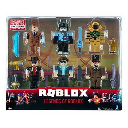 Roblox Action Collection - Legends of Roblox Six Figure Character Pack  [Includes Exclusive Virtual Item] 