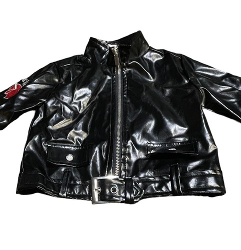 Bride of Chucky Cosplay Faux Leather Jacket Tiffany Valentine Costume TODDLER 4T - Picture 2 of 5