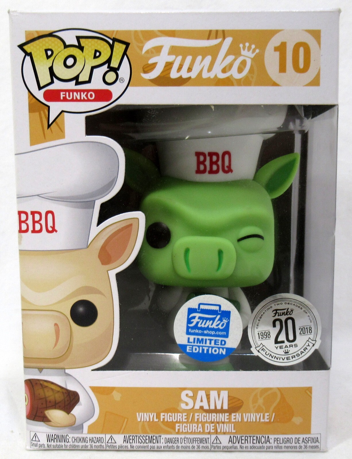 Sale Funko Pop! Funko-Shop Green Sam #10 Exclusive Vinyl Figure