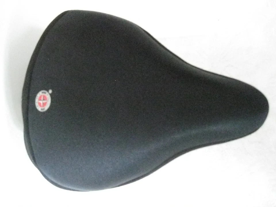 Cubierta de sillín ancha de gel doble para asiento de bicicleta Schwinn Comfort negra usada en excelente estado Foto 3 de 4