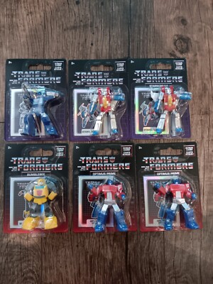 TRANSFORMERS MINI 2.5'' 6 FIGURES W/ CARDS JUST PLAY 2024 HASBRO! NEW SEALED!!!!!