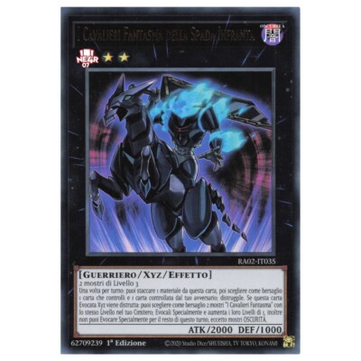 Carte Yu Gi Oh Rare Collectors ra02-it035 les Chevaliers Fantôme La Spada Cassé