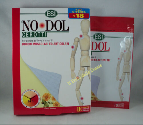 ESI NODOL 10 PATCHES Muscle Joint Pain Trauma Stiff Neck Back Arnic - Picture 1 of 1