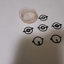 Anschutz inserts set for front sight M18 size 3,7  3,8  3,1  2,7  2,6 1,7- 6pcs 