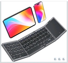MEETION Foldable Keyboard with Touchpad, Bluetooth Wireless Portable Keyboard