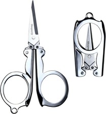 Stainl Steel Folding Portable Travel Scissors Small Foldable