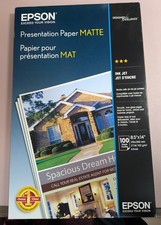 Epson Matte 8.5x14 LEGAL SIZE PRESENTATION PAPER - 100 Sheets - 27 LB - NIB