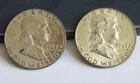 1962D AND 1963 D Franklin Half Dollars