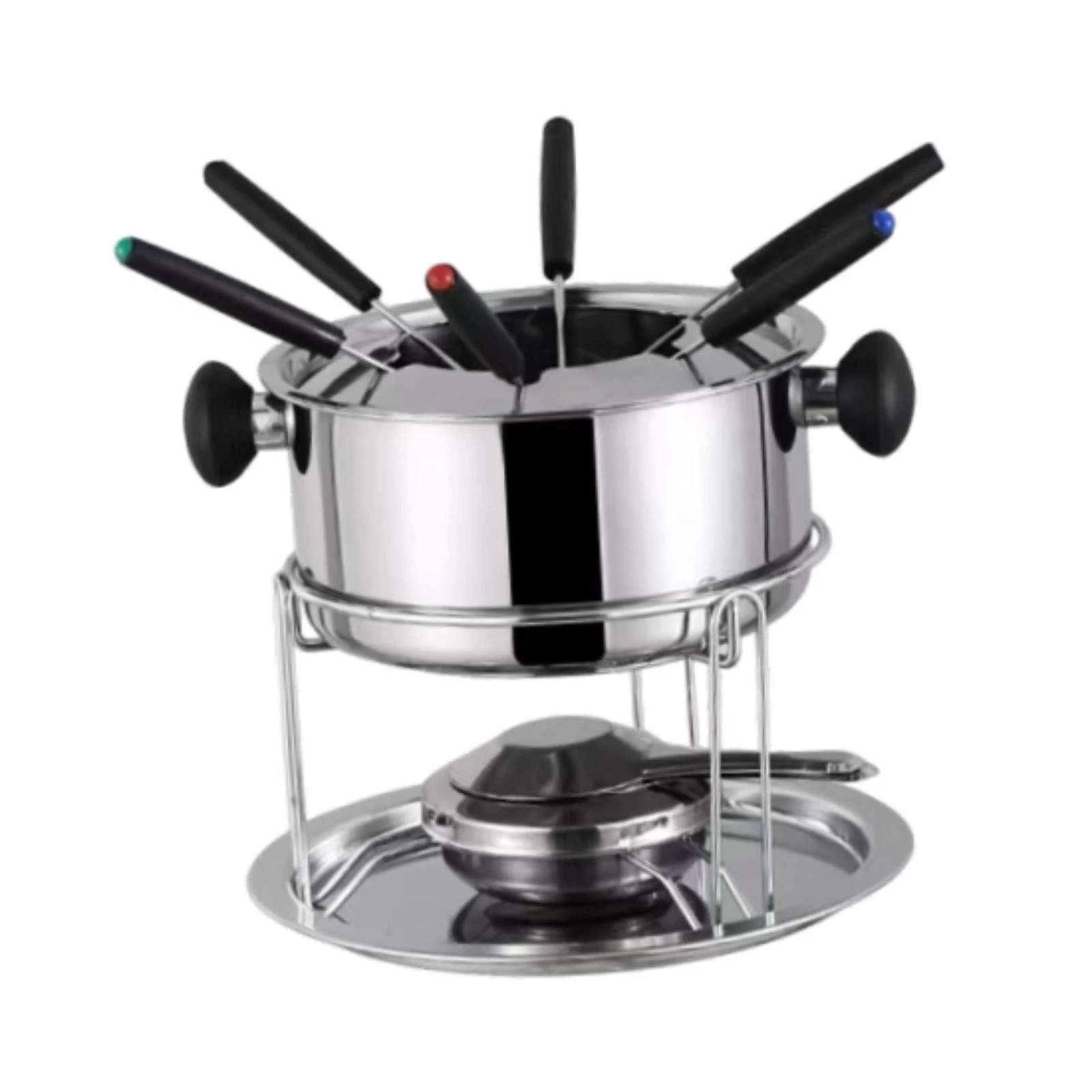 Fondue Pot Set Stainless Steel Cookware Butter Warmer for Anniversary Dinner
Opens in a new window o