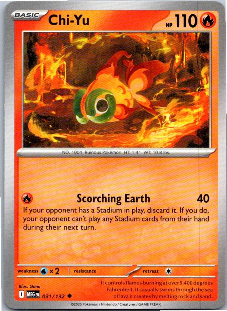 Chi-Yu Uncommon Normal ME01: Mega Evolution 031/132 NM