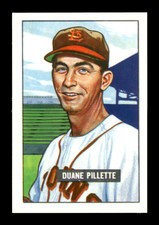 1986 CCC Reprint 1951 Bowman # 316 Duane Pillette Card (B67) St Louis Browns