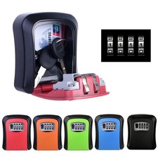 Key Lock Box for Outside-Combination Lockbox for House Key-Portable/Wall Mounted