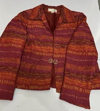 Women  s Un Jour Blazer   UK 14 Orange Smart Office  Party Wear Pit to Pit 20  