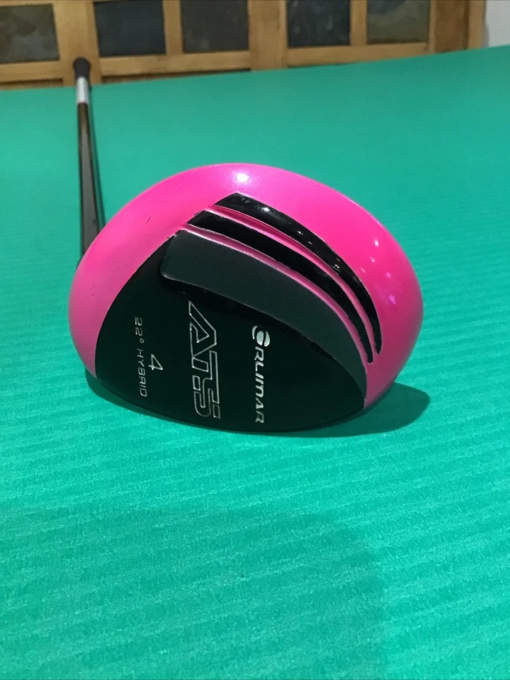Rare Orlimar ATS PINK 4H Hybrid 22 Degree Ladies RH Cancer Awareness Golf Club - Image 2 of 4