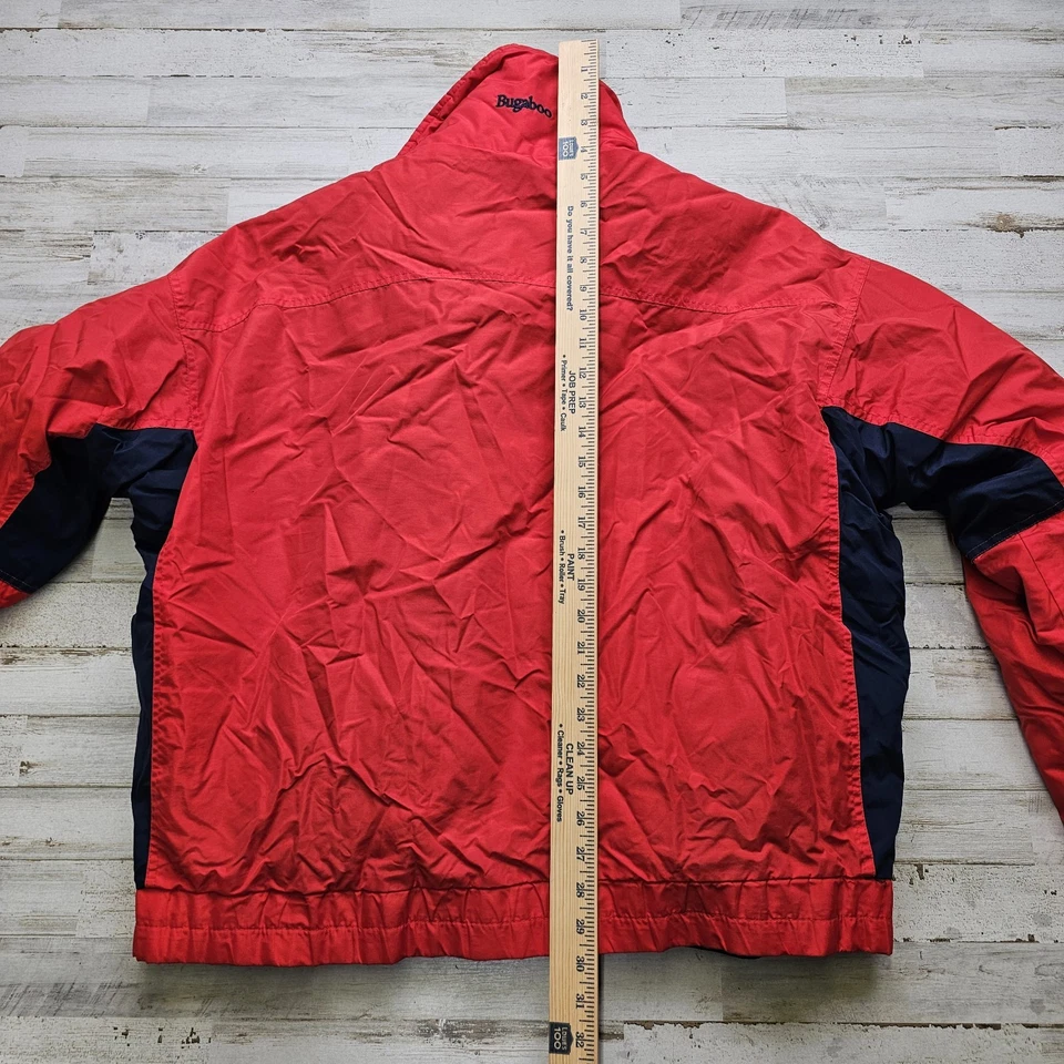 Vintage 90s Columbia Jacket Mens XL BUGABOO Red 3-In-1 Snow Ski Coat Jacket - Image 3 of 4