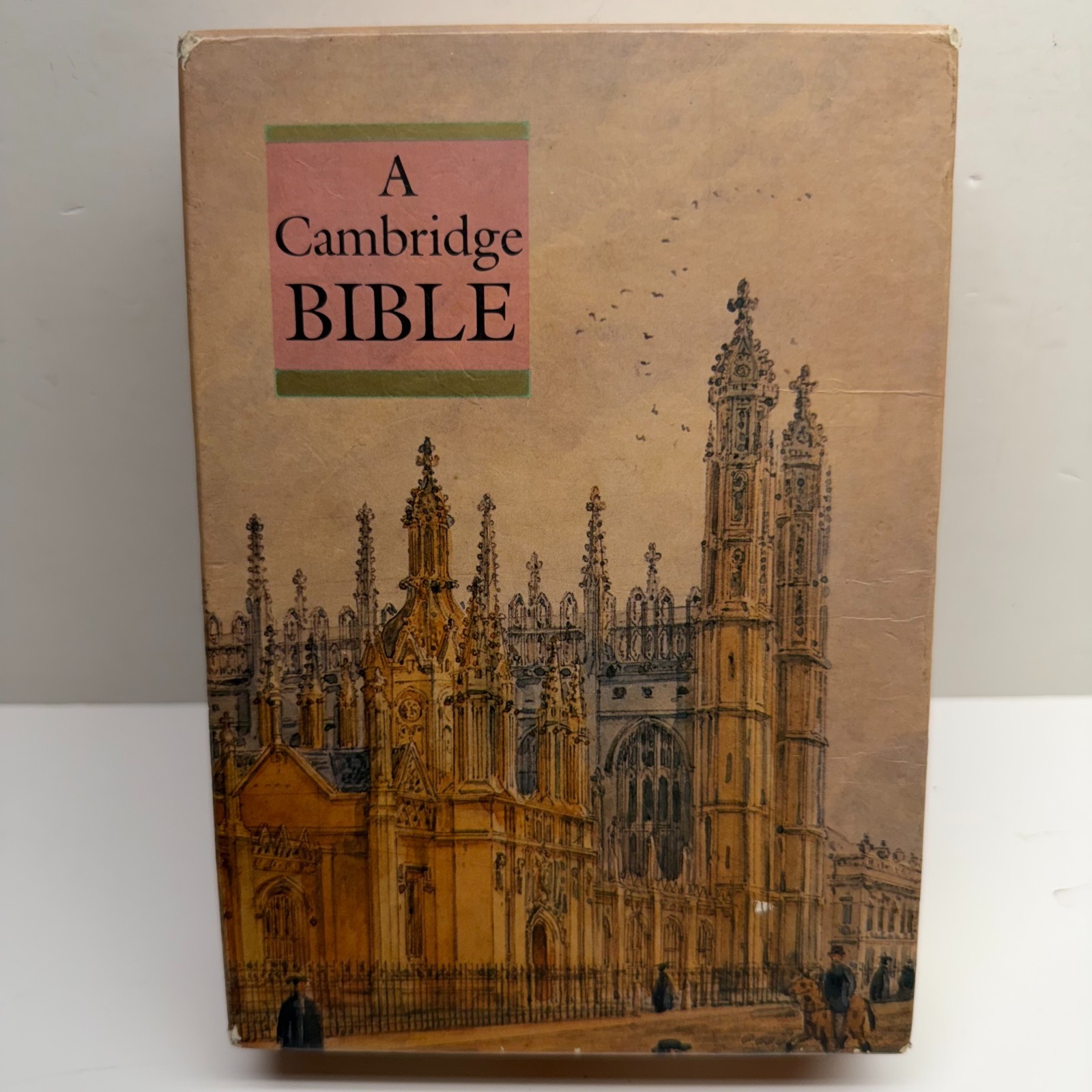 Cambridge King James Version Bible Cambria Bonded Leather Red Letter 79XRL Black