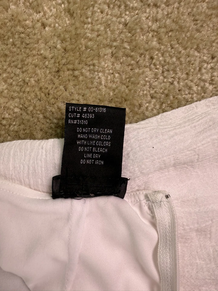 Falda BCX Damas Blanco Capa Look Hi Lo Volantes Talla 5 De Colección C803 Foto 4 de 4